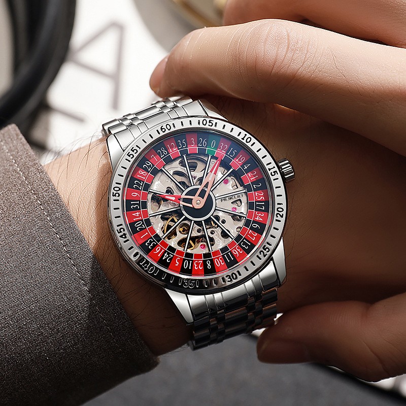 Authentic Export Wide Gamble Plate Men’s Fully Automatic Mechanical Watch