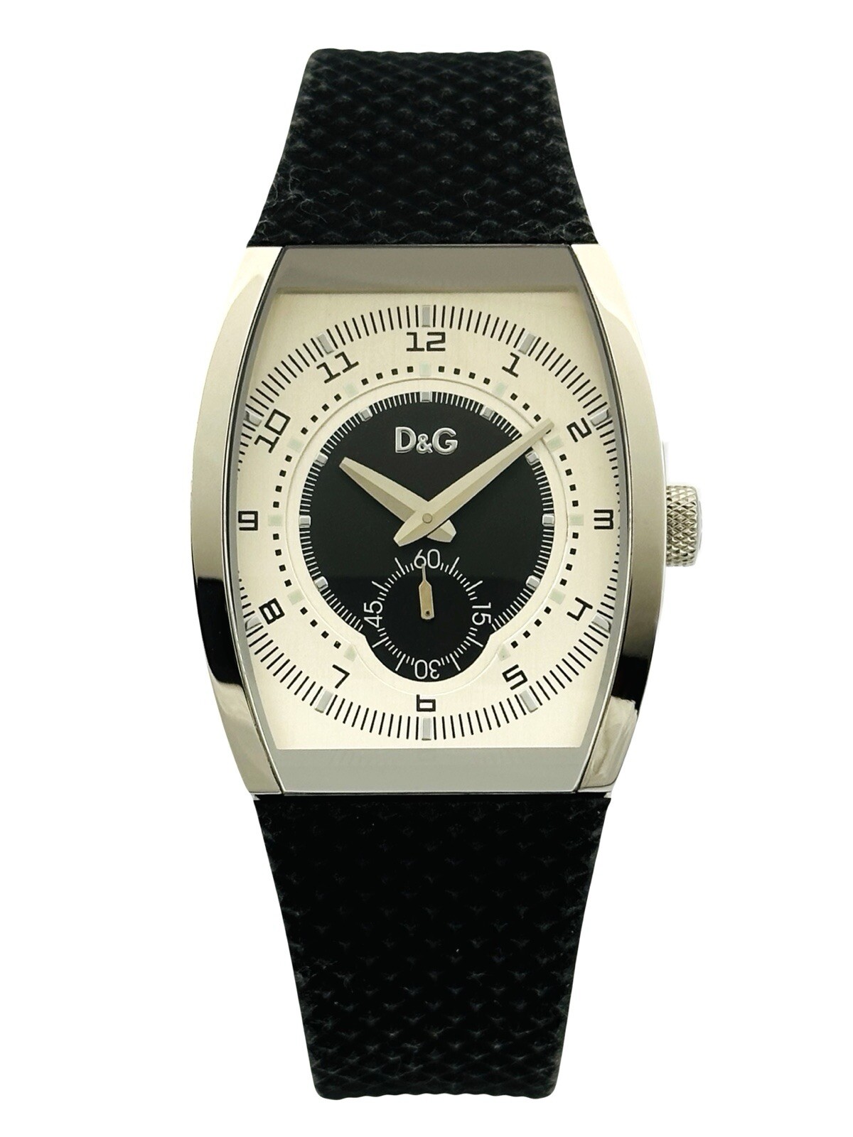 D&G Dolce&Gabbana 3719240349 Unisex Amazing Black Rubber Butterfly Buckle Watch