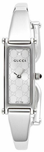 GUCCI 1500L Series Diamond Silver Dial Stainless Steel Ladies Watch YA015563