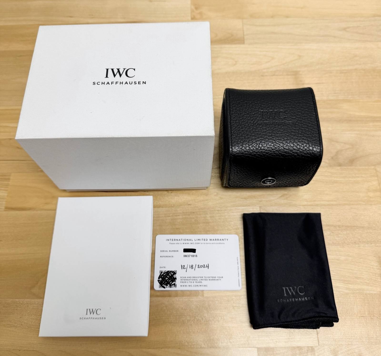 IWC Pilot’s Watch Double Chronograph Top Gun Ceratanium IW371815 w/ Box & Papers