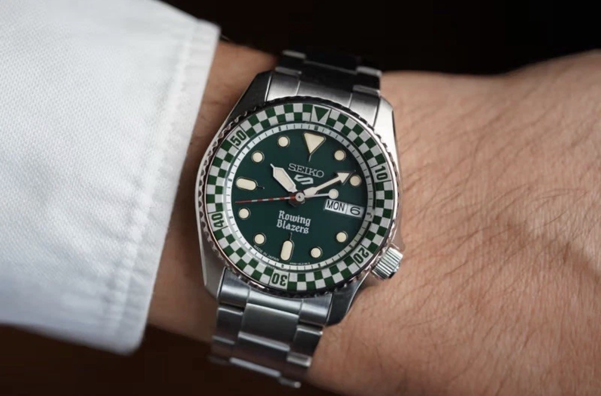 Seiko 5 X Rowing Blazers X Wind Vintage Rally – Green 38mm – SRPM21