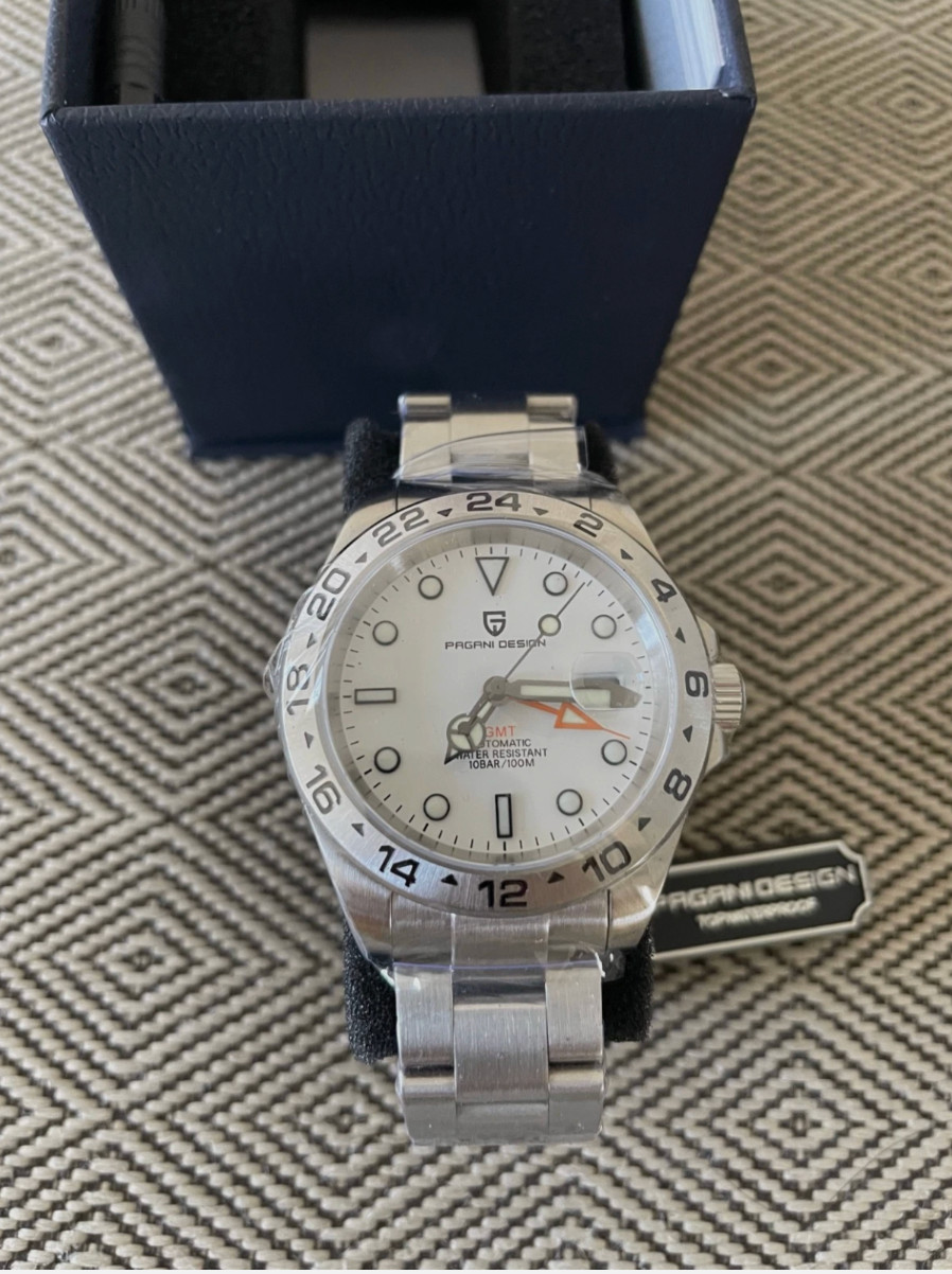 Pagani Design PD-1682 Explorer II GMT, 42mm Silver Stainless Steel.