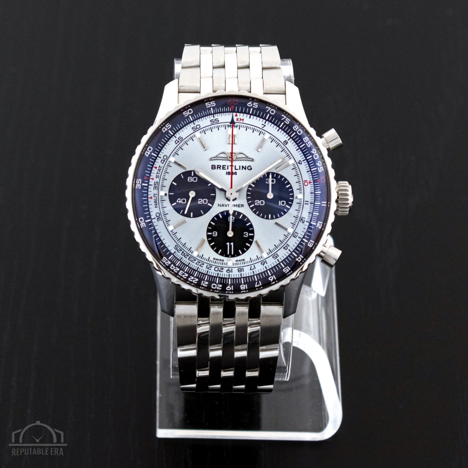 Breitling Navitimer B01 Chronograph 43 Ice Blue Dial Watch AB0138
