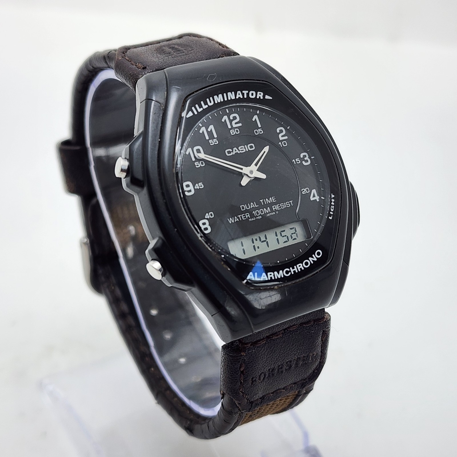 CASIO ILLUMINATOR AQ-140W ANA-DIGI Dual Time Alarm Chronograph Men’s Watch