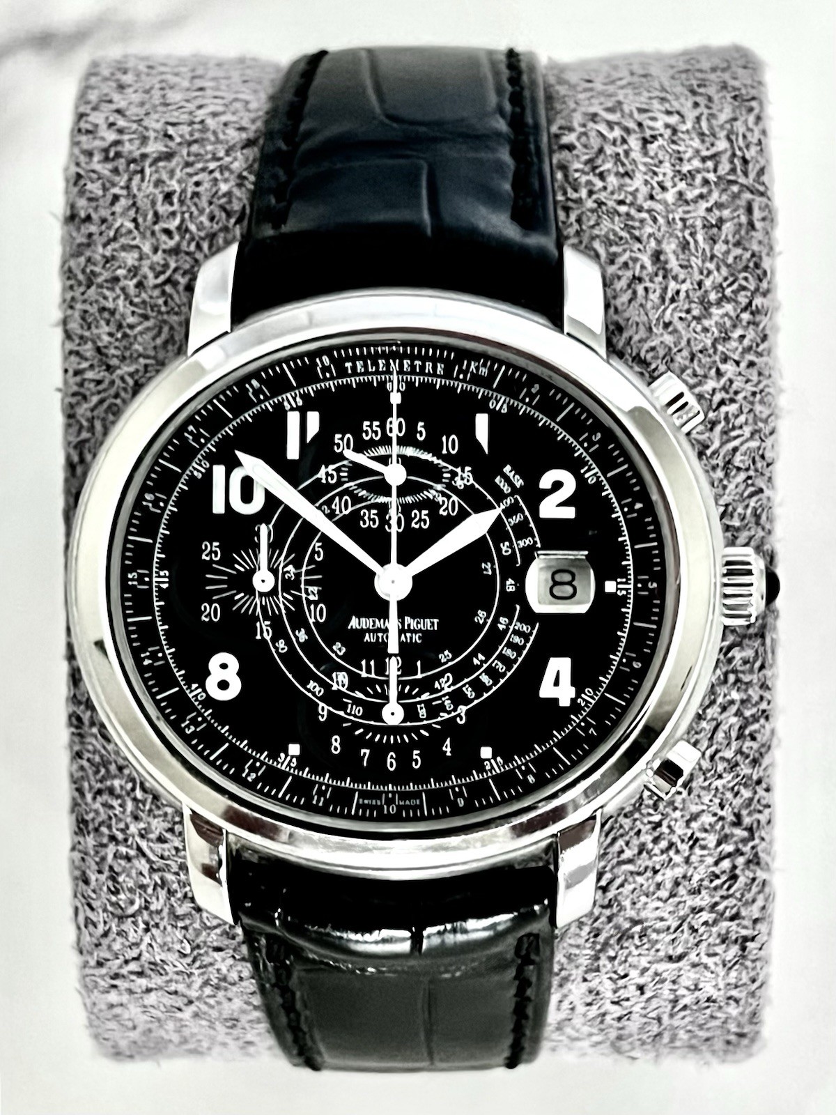 Audemars Piguet Millenary Chronograph 25822ST 41mm Stainless Steel Black Dial