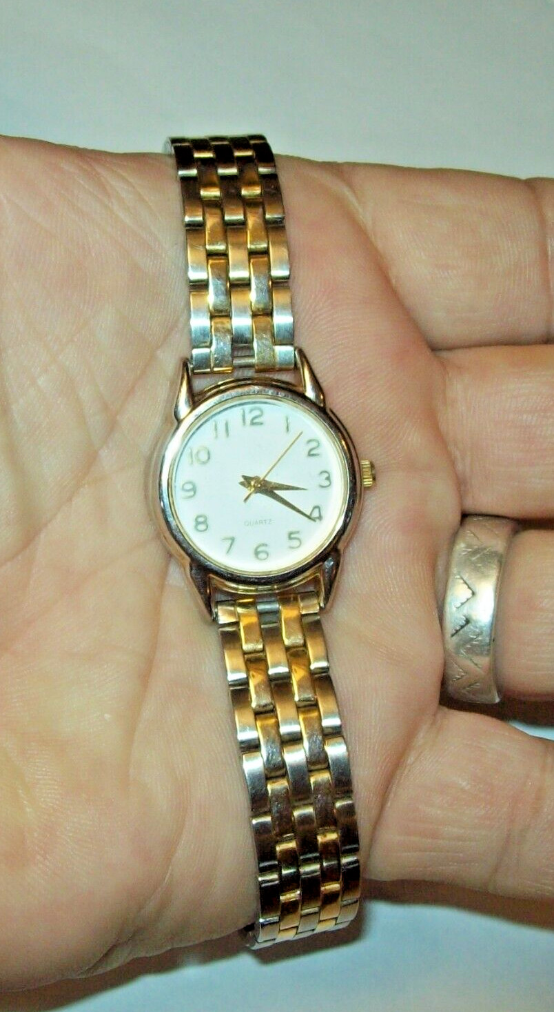 Simple Easy Reader Ladies Watch Quartz w/Nice Mesh Stainless Steel Hidden Clasp