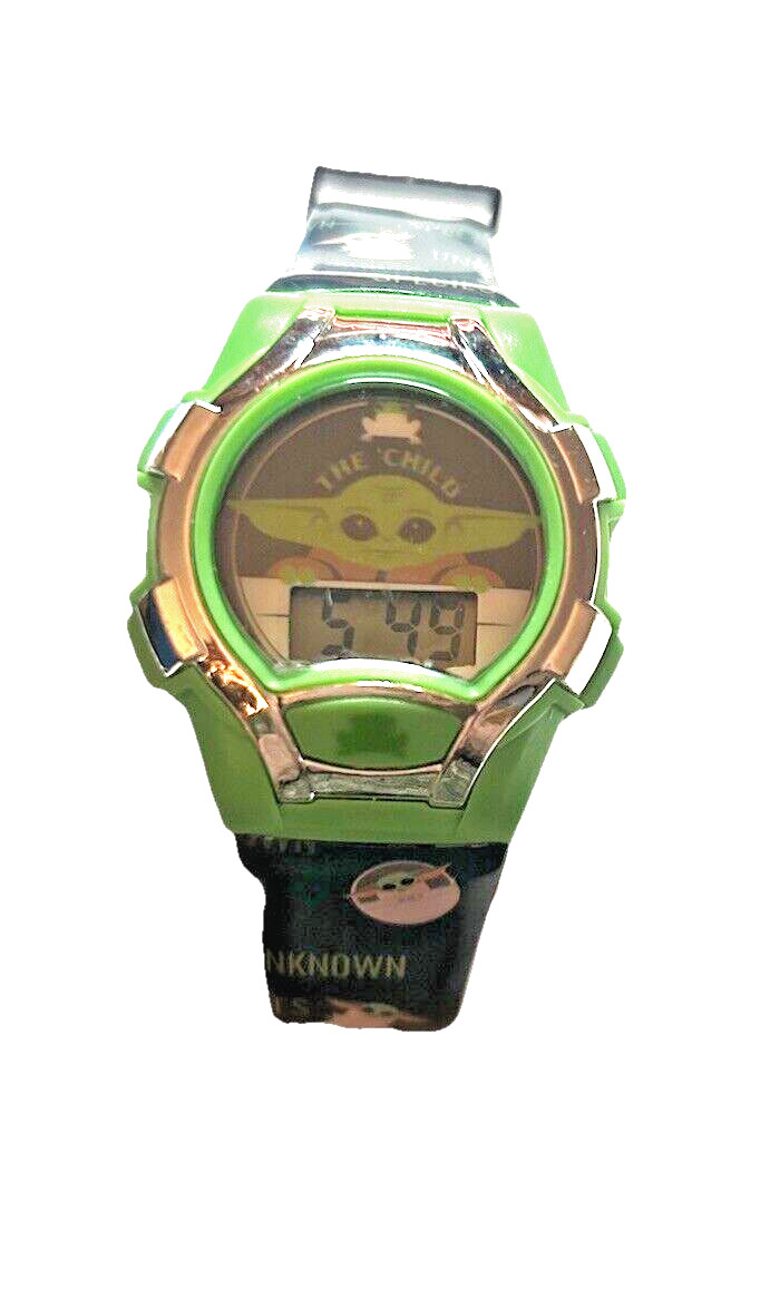 Accutime Watch Corp 9.5″ Star Wars “Little One” Digital Watch New Battery