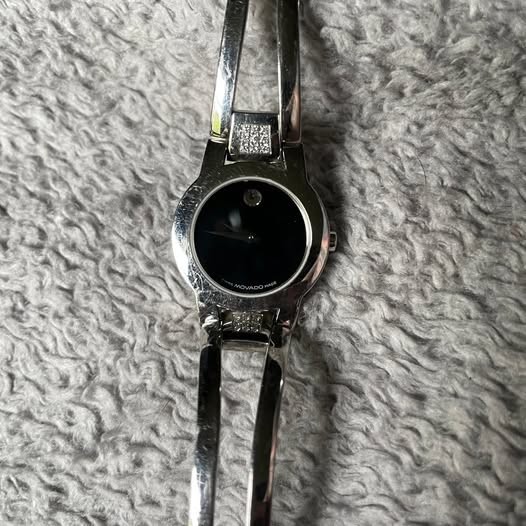 Movado Amorosa 84-E4-1842 Silver and Diamond Wrist Watch for Women