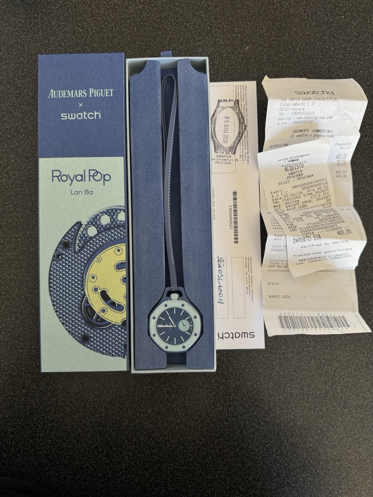 Swatch x Audemars Piguet AP Bioceramic Royal Pop Soap Lan Ba