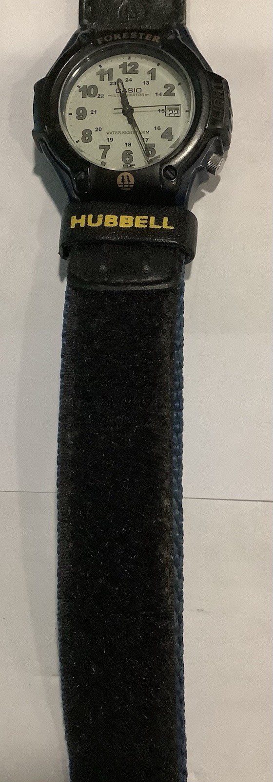 Casio Forester Illuminator Hook & Loop Band with “HUBBELL” Band Strap Loop
