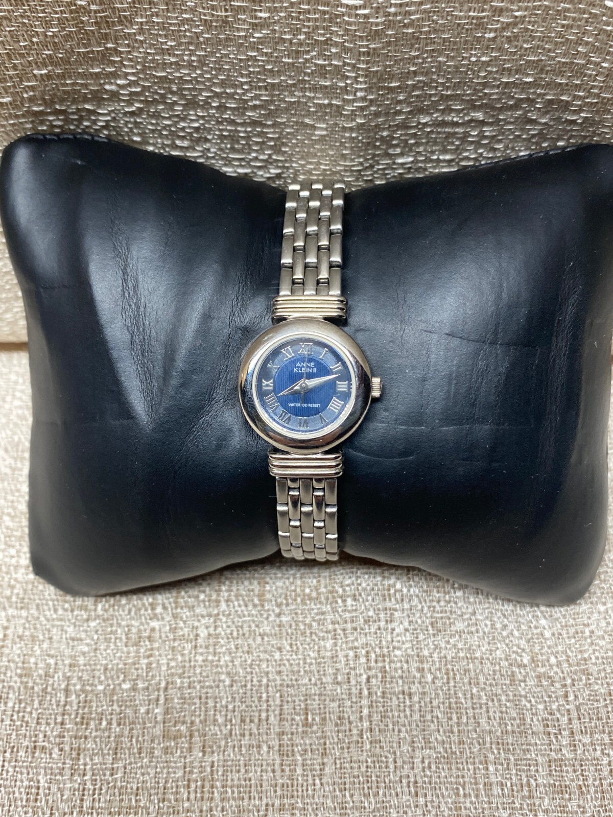 Vintage Anne Klein Stainess Steel Womens Quartz Watch Water Proof 100 Feet-MINT