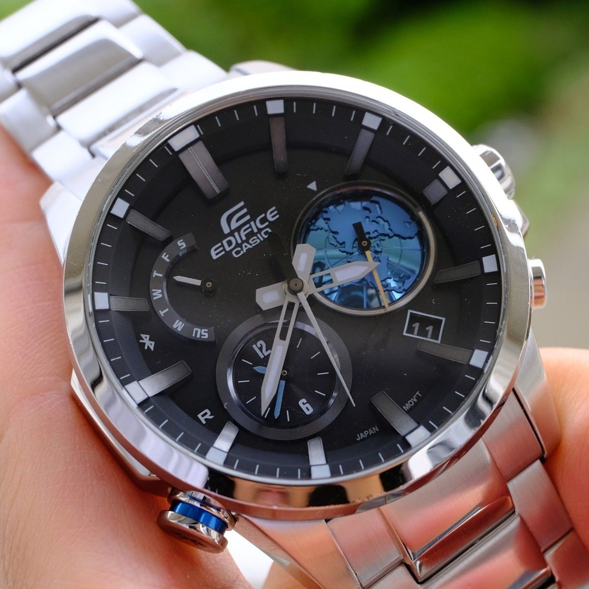 CASIO EDIFICE EQB 600D 1A2JF Chronograph Watch Excellent Condition