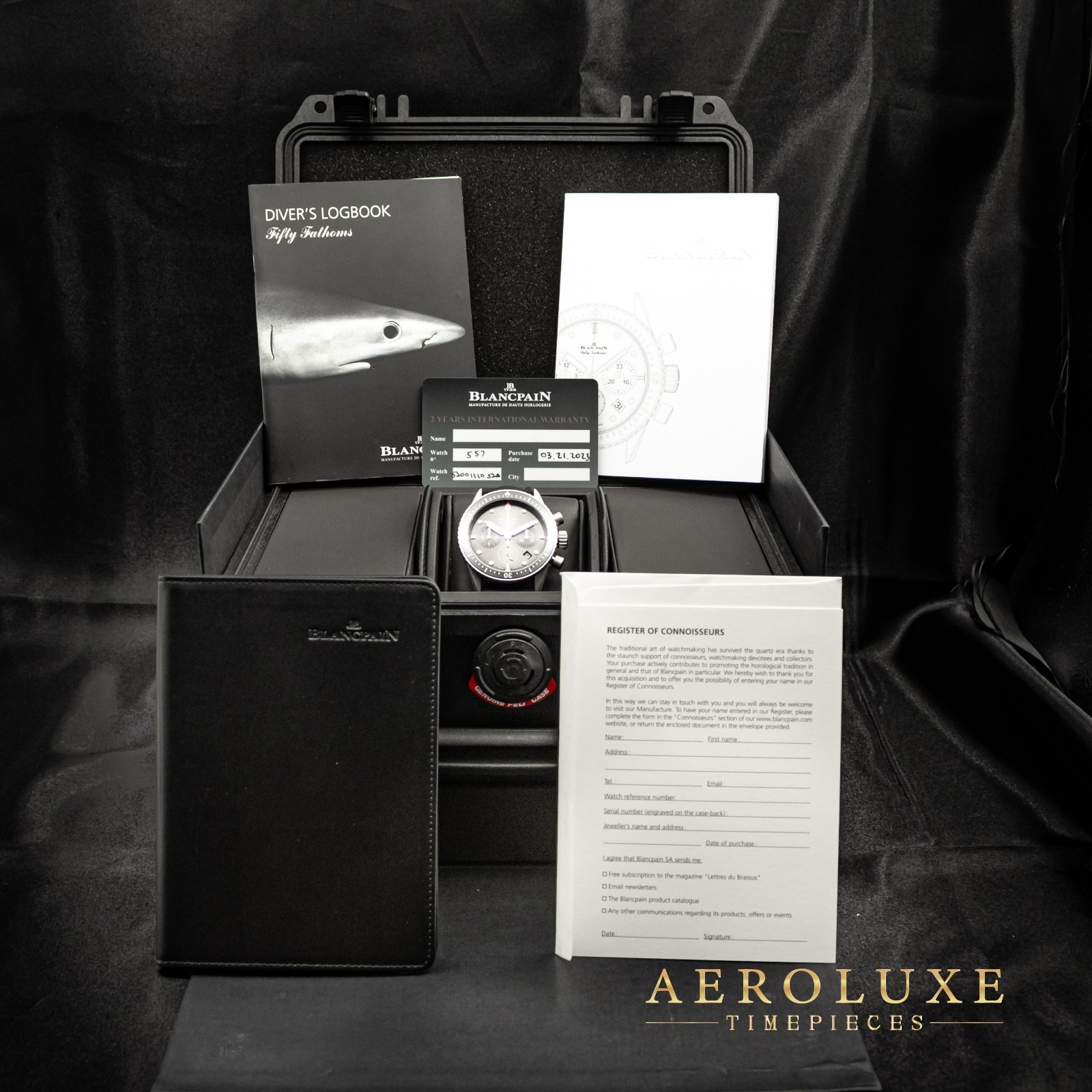 2023 Blancpain Bathyscaphe Flyback Chrono SS Grey B&P 5200-1110-B52A