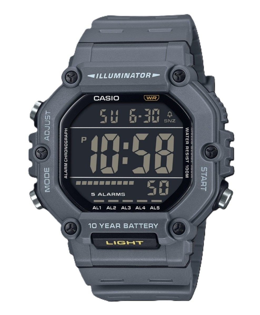 Casio Digital Resin Strap Quartz Black Dial AE-1600H-8BV 100M Men’s Watch
