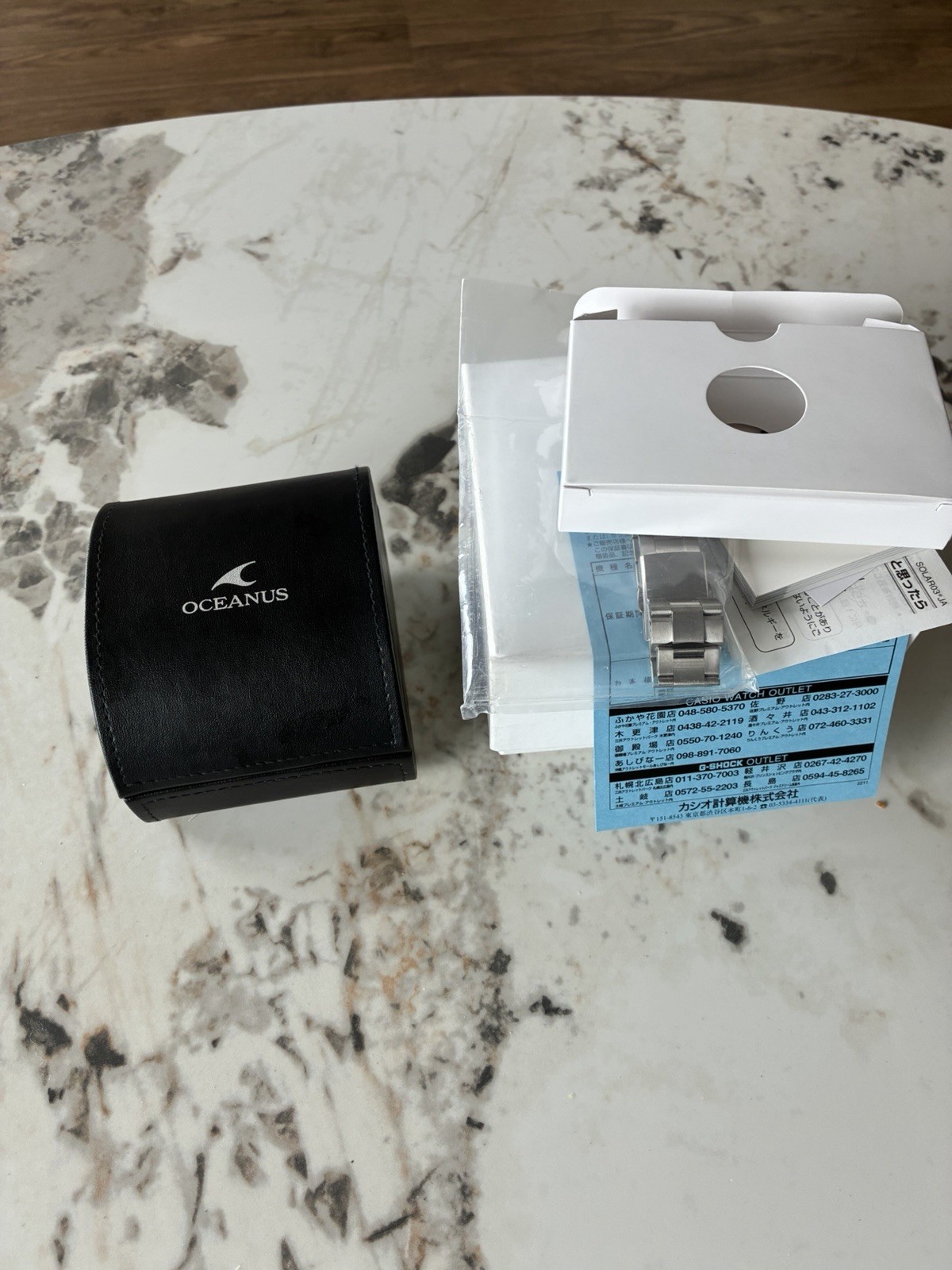 Casio Oceanus OCW-T4000A-1AJF Bluetooth Tough Solar Titanium Box Papers