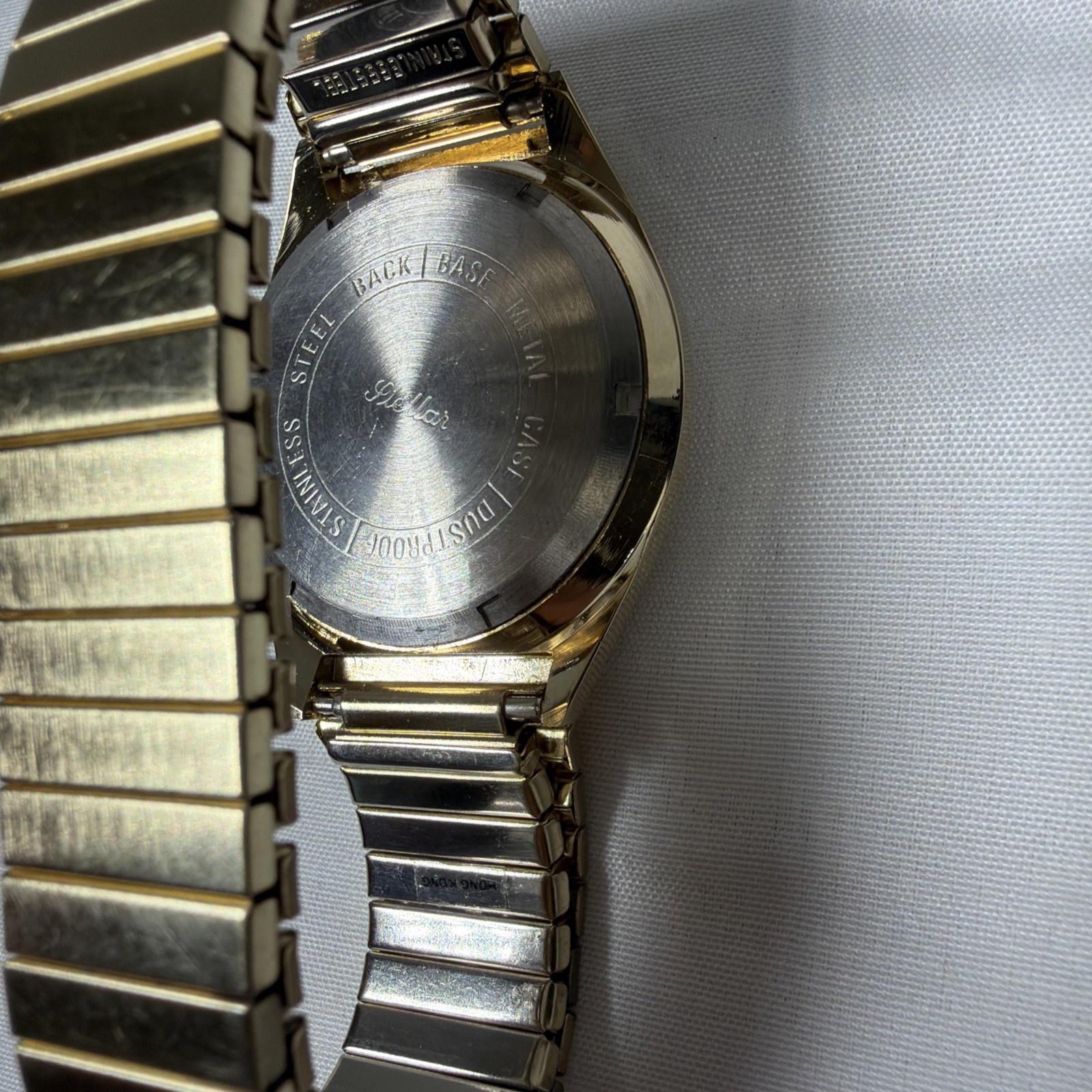 Vintage Stellar Moon Phase Antimagnetic Men’s Watch Running Swiss Parts HK