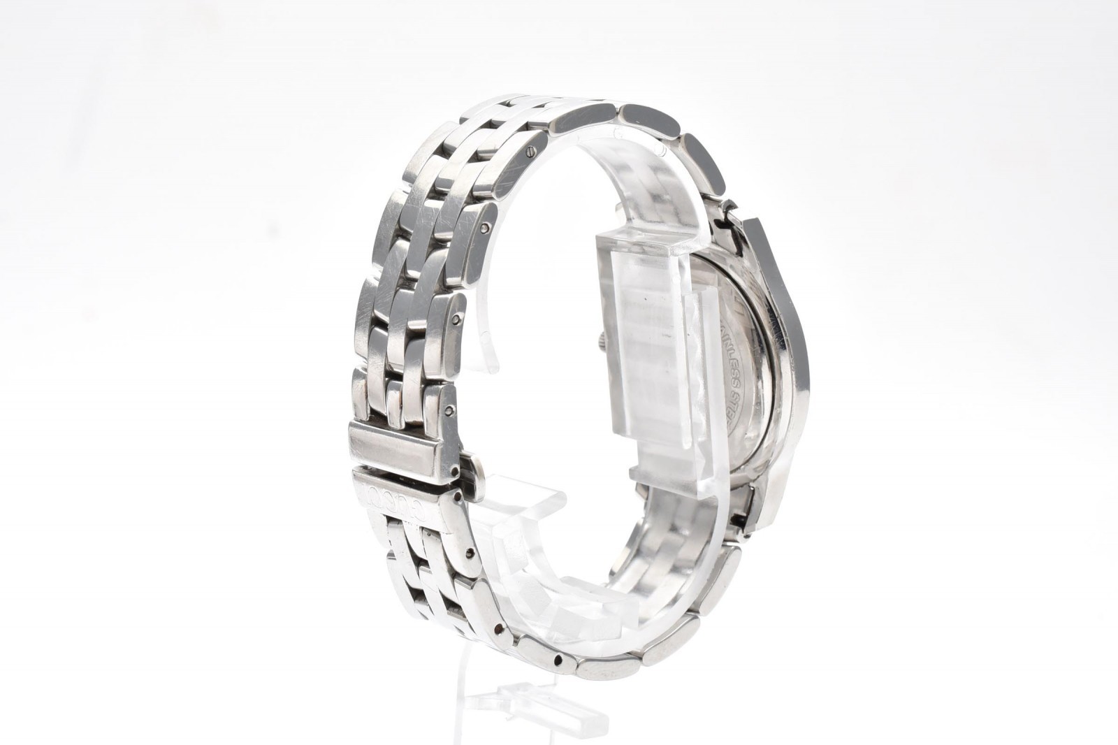 Authentic Gucci 5500M Quartz Silver Dial Date Watch