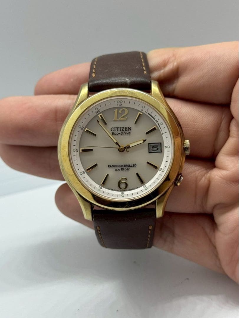 CITIZEN Eco-Drive H415 Watch, Gold 【USED】