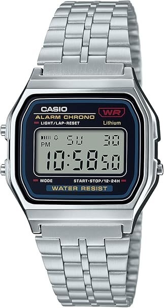 CASIO A159WA-N1JH Men’s Digital Watch Silver new free shipping