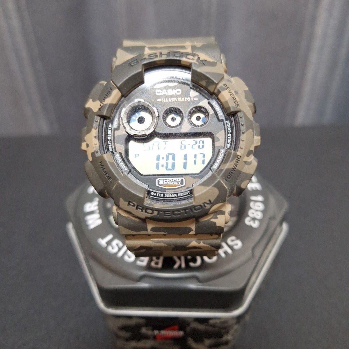 CASIO G SHOCK Camouflage Digital Wristwatch