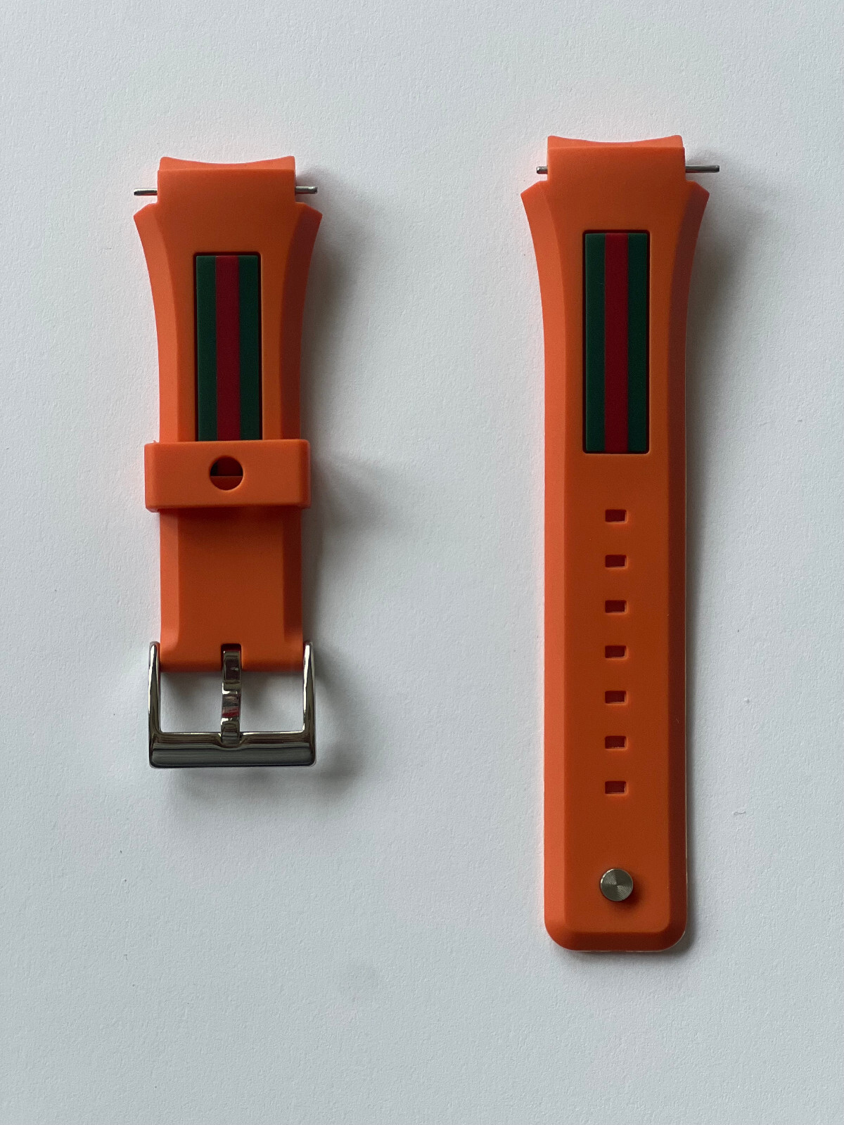 Replacement Gucci SYNC XXL ORANGE rubber watchband YA137108 + 2 pins