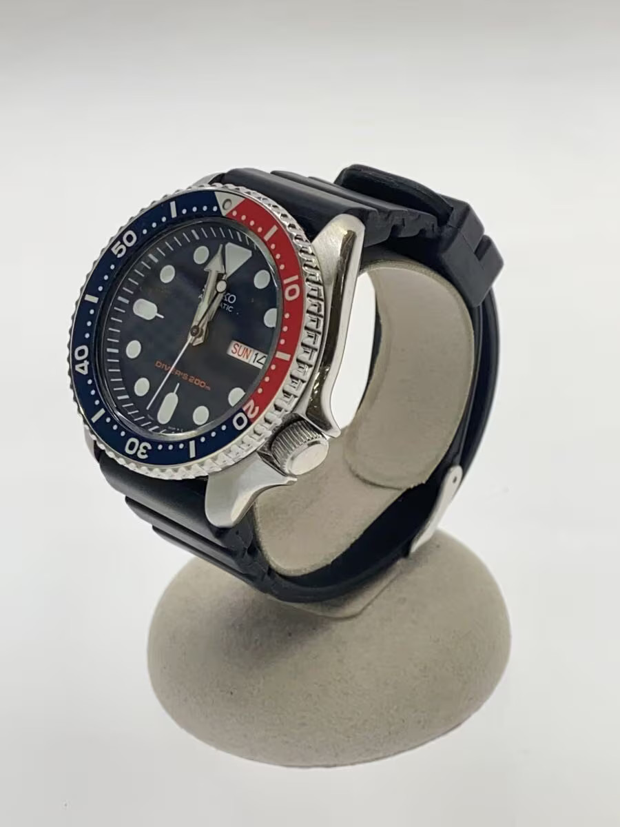 SEIKO Automatic Watch Analog Rubber Multi color BLK SKX009