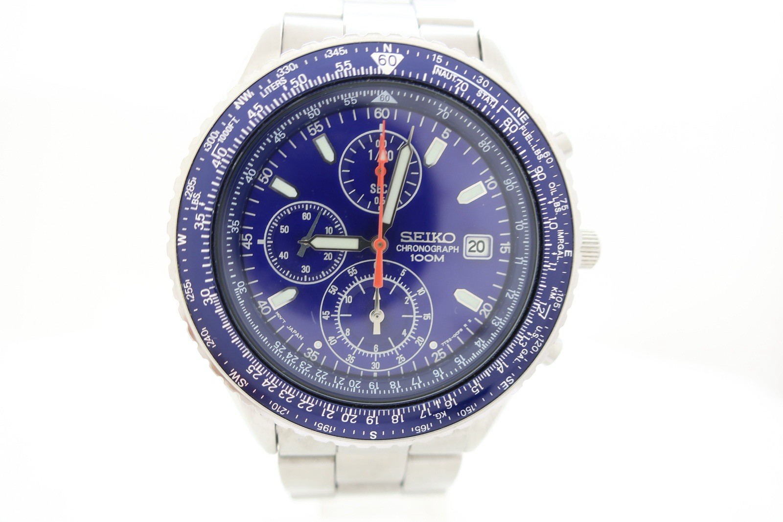 Seiko SND255P1 7T92 Chronograph Blue Dial Quartz Men’s Watch Original SS