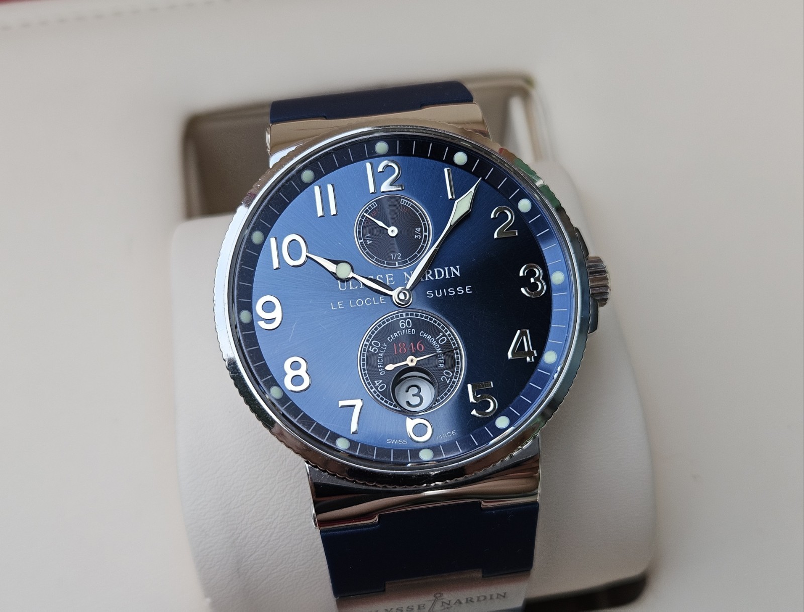 Ulysse Nardin Marine Chronometer Blue Dial Steel 41mm Automatic Men’s 263-66
