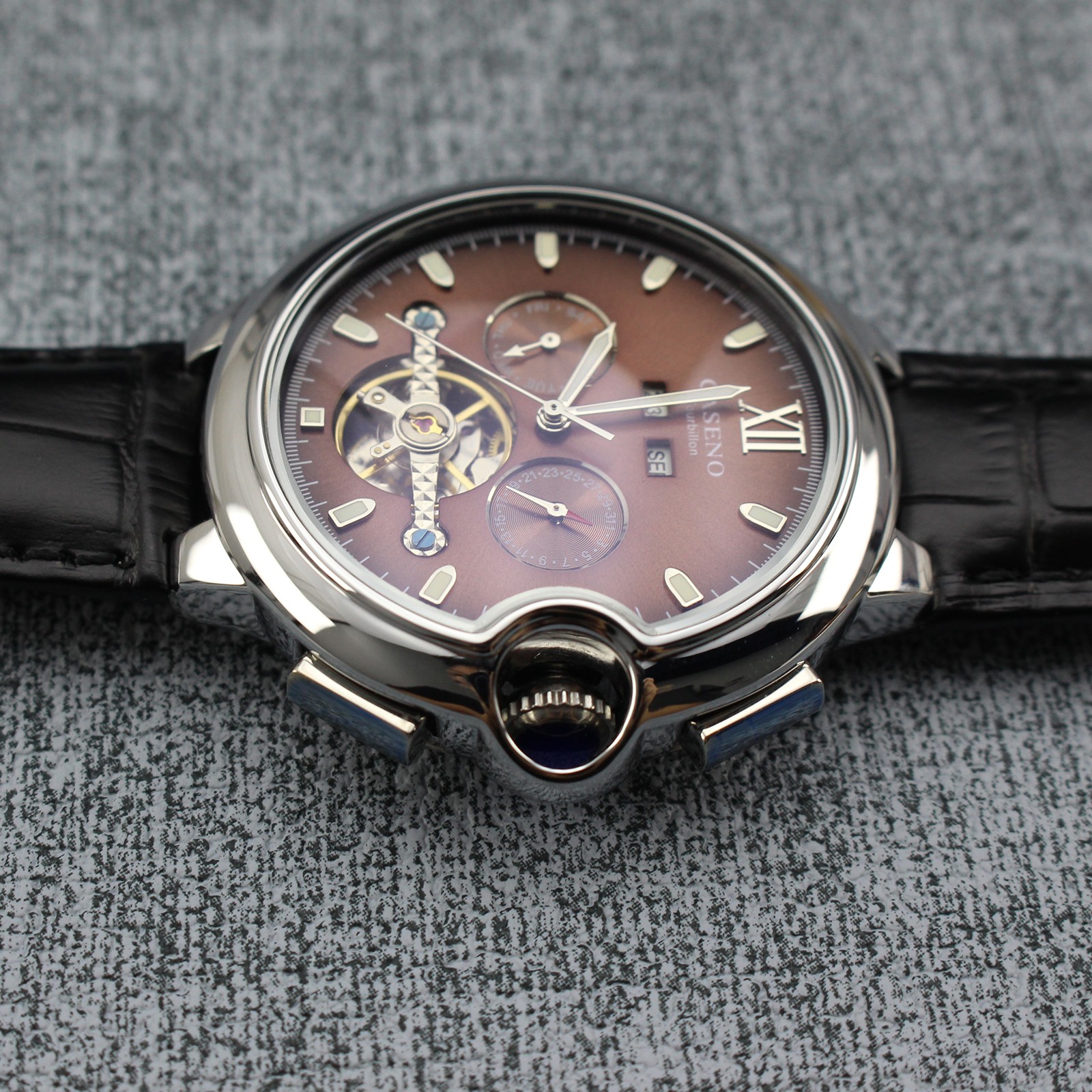 NEW Mens Watch Tourbillon Skeleton Automatic Mechanical Classic Luminous