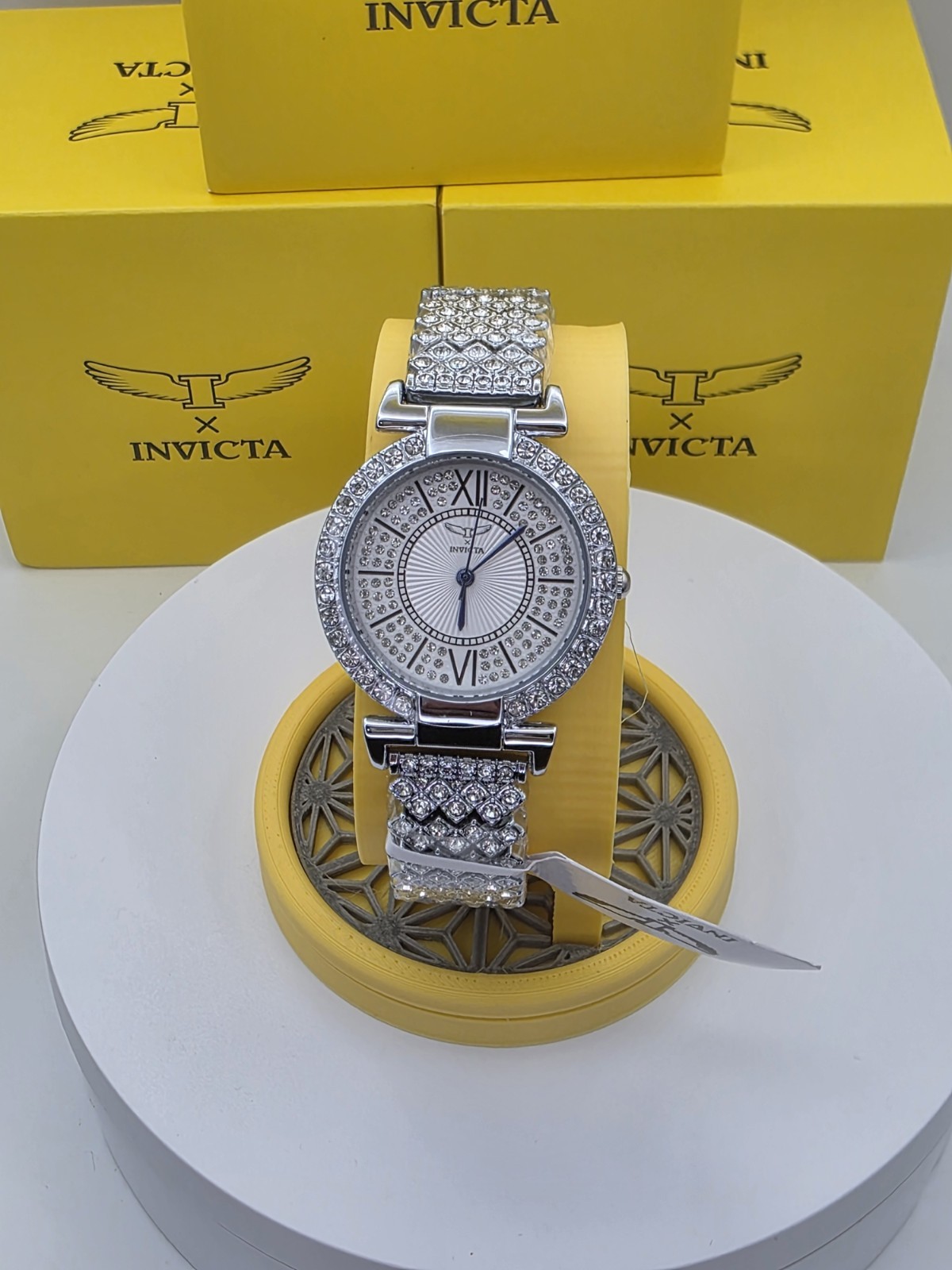 Invicta Wildflower I by Invicta Women’s Watch-34mm Silver W/White Dial 69060 New