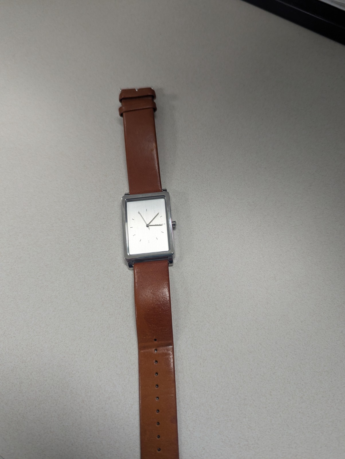 Skagen Hagen watch (model SKW6289) featuring a rectangular Tank style case