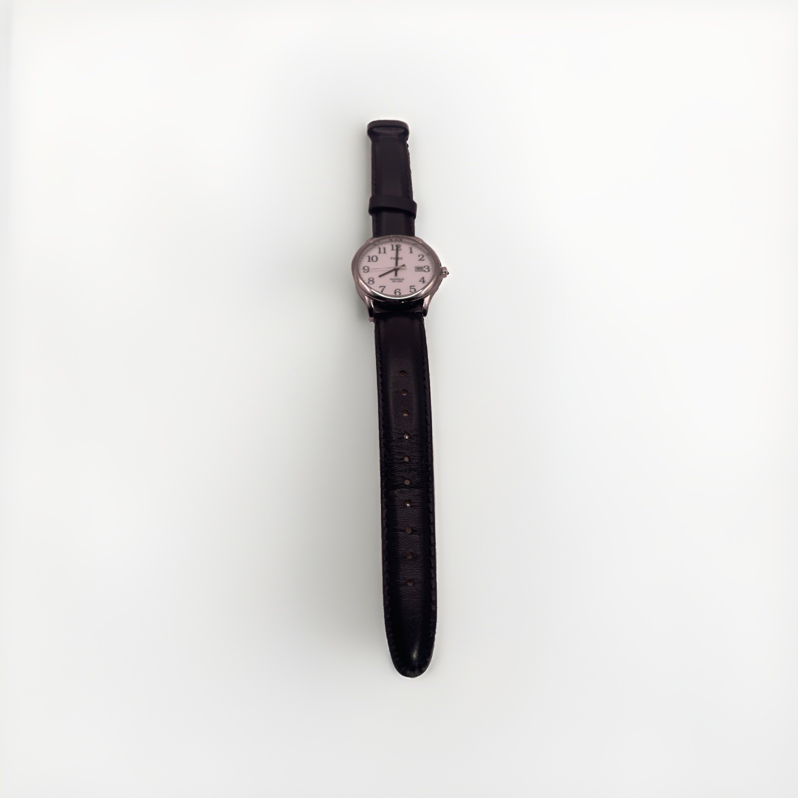 Timex T2H281 Easy Reader 35mm Black Leather Strap Watch for Men-No Box