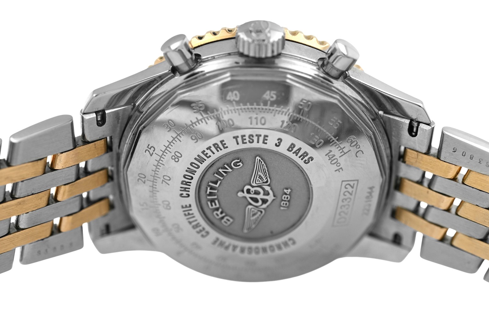 Breitling Navitimer D23322 Chronograph Date 18K Gold Steel 42MM Men’s Automatic