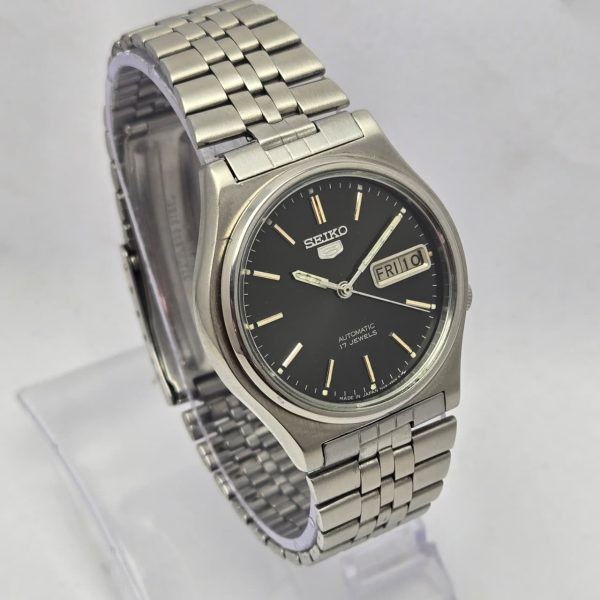 Seiko 5 Automatic 7009-3171 Day/date Black Dial Vintage Men’s Watch AAS294SGB8