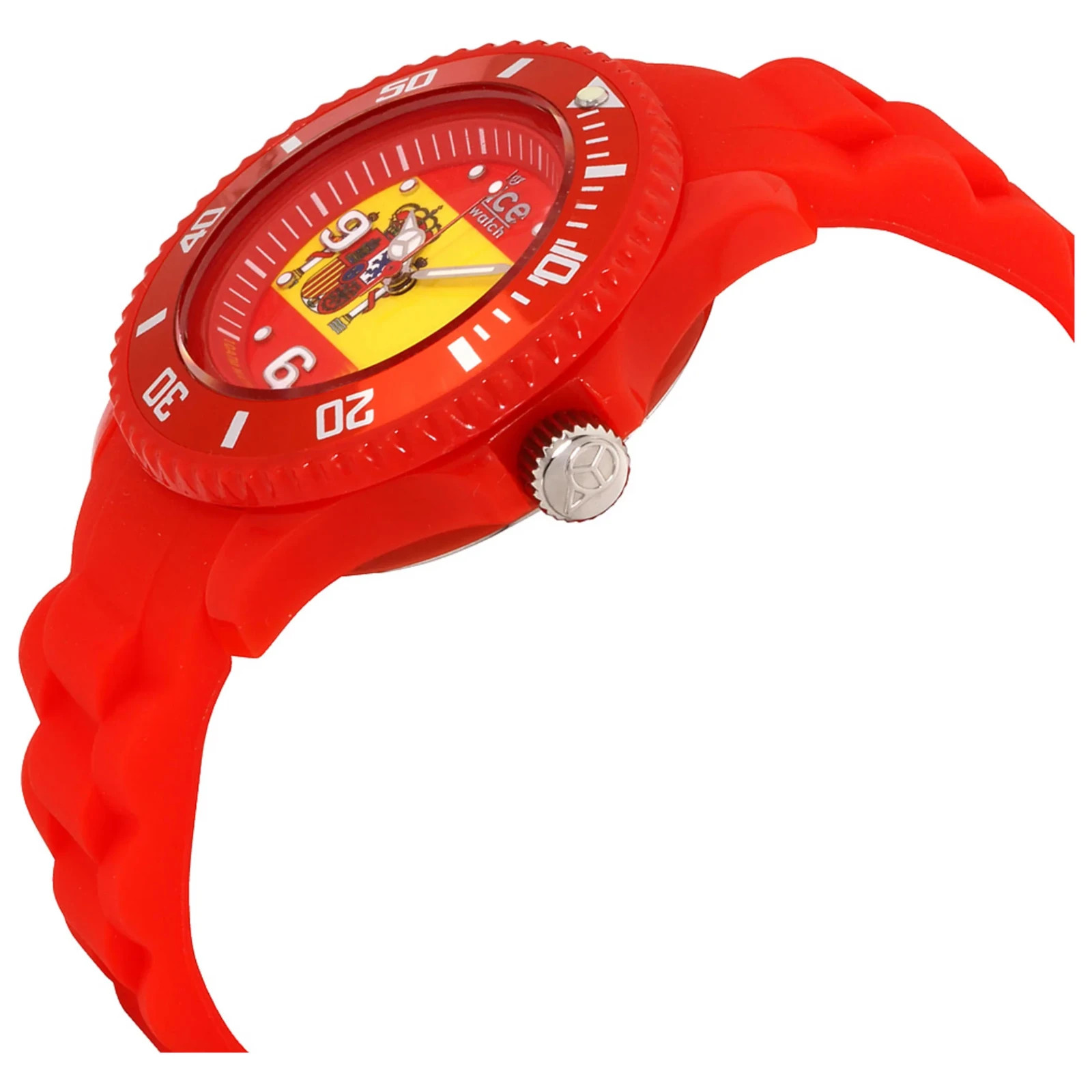 NEW Ice-World Spain Flag Watch – Factory Sealed | Warranty & Paperwork Included!