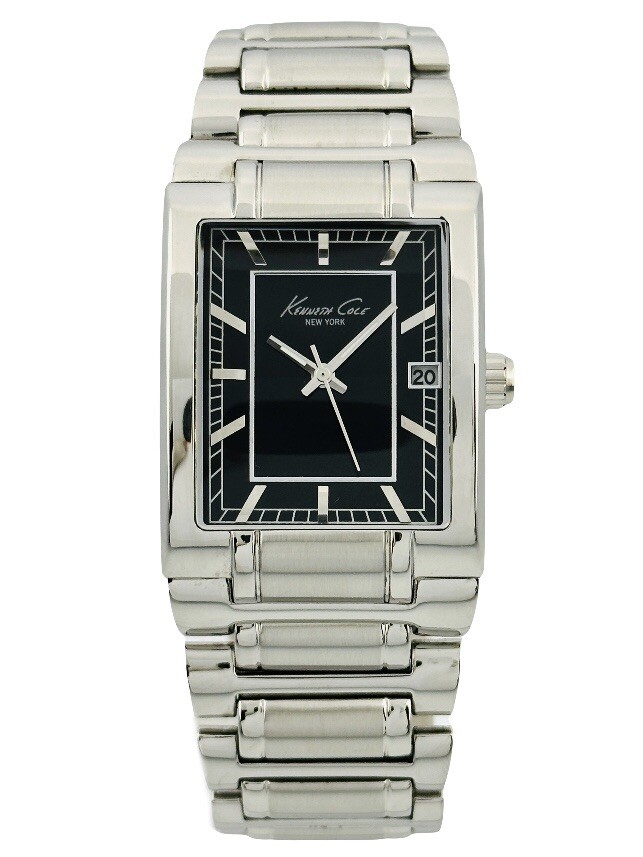 Kenneth Cole NY KC3910 Men’s Black Dial Stainless Steel Bracelet Watch