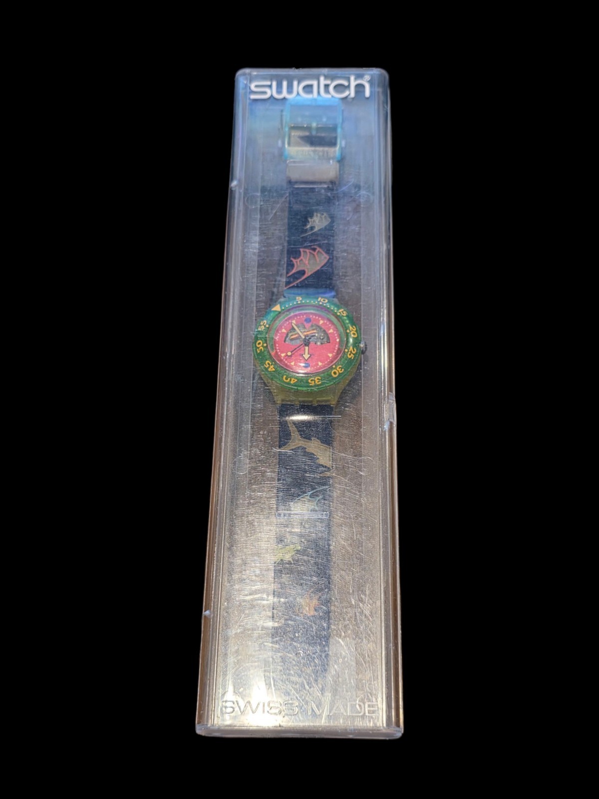 Swatch watch HAPPY FISH SDN101 1991 Scuba In Original Case