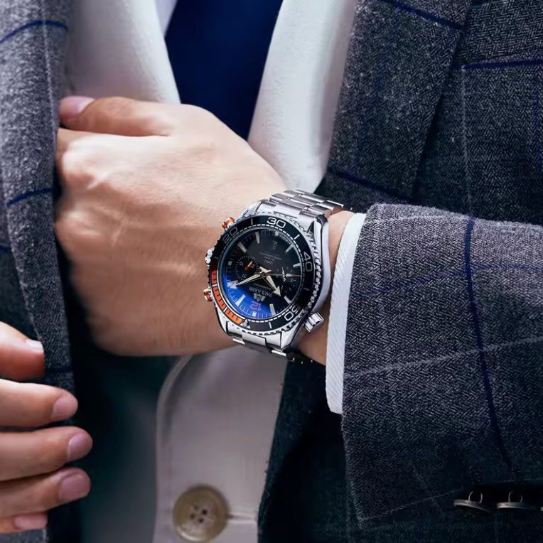 PAULAREIS Luxury Automatic Watch Men Stainless Steel Watch For Men