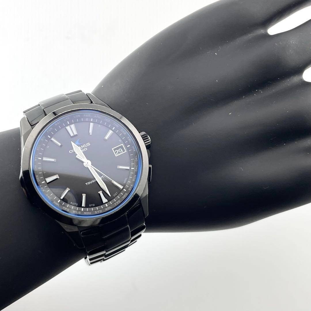 [NEAR MINT] Casio Oceanus OCW-S100B-1AJF Solar Radio Black Men’s