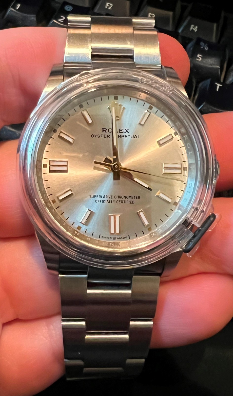 ROLEX 36MM Stainless Steel OYSTER PERPETUAL 126000 Silver Dial