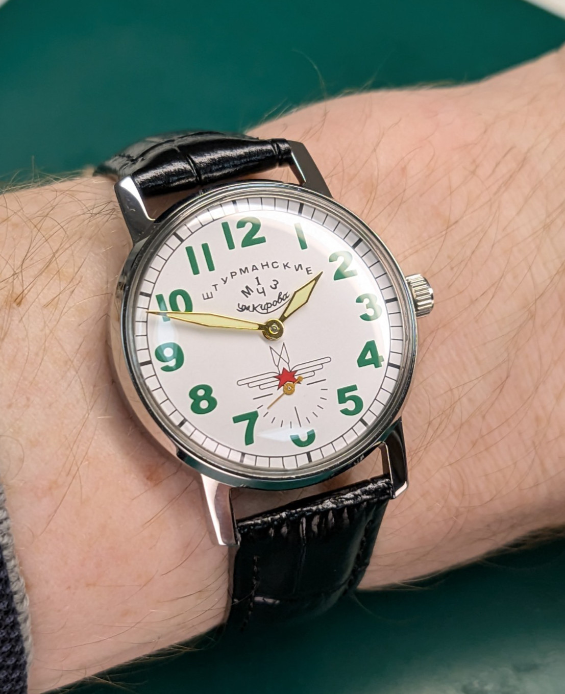 Pobeda Sturmanskie 1 MChZ Men Military 2602 Soviet USSR Mechanical New Case
