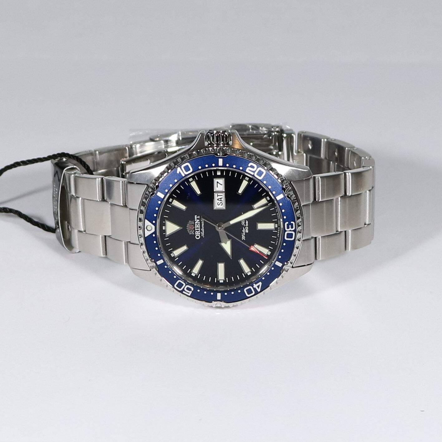 Orient Kamasu Stainless Steel Automatic Blue Dial Diver Mens Watch RA-AA002L39B