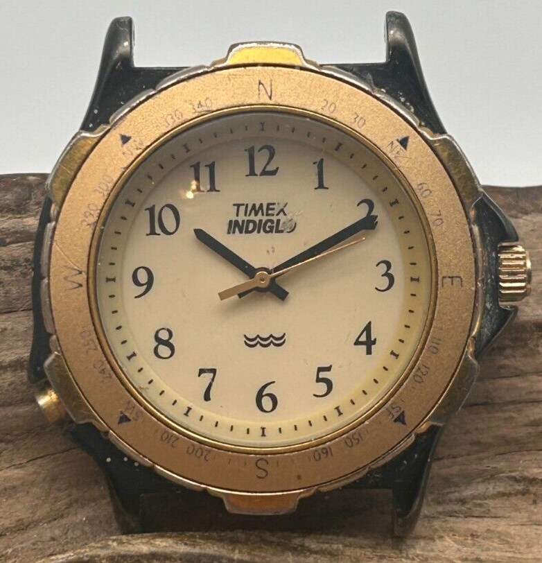 TIMEX INDIGLO MEN’S QUARTZ WATCH 36.8mm 19.8mm LUG RUNS (RH2)