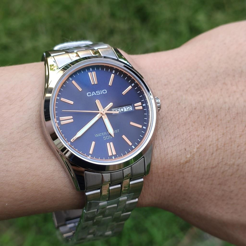 Casio MTP-1335D-2A2 Analog Blue Dial Stainless Steel Bracelet Men’s Casual Watch