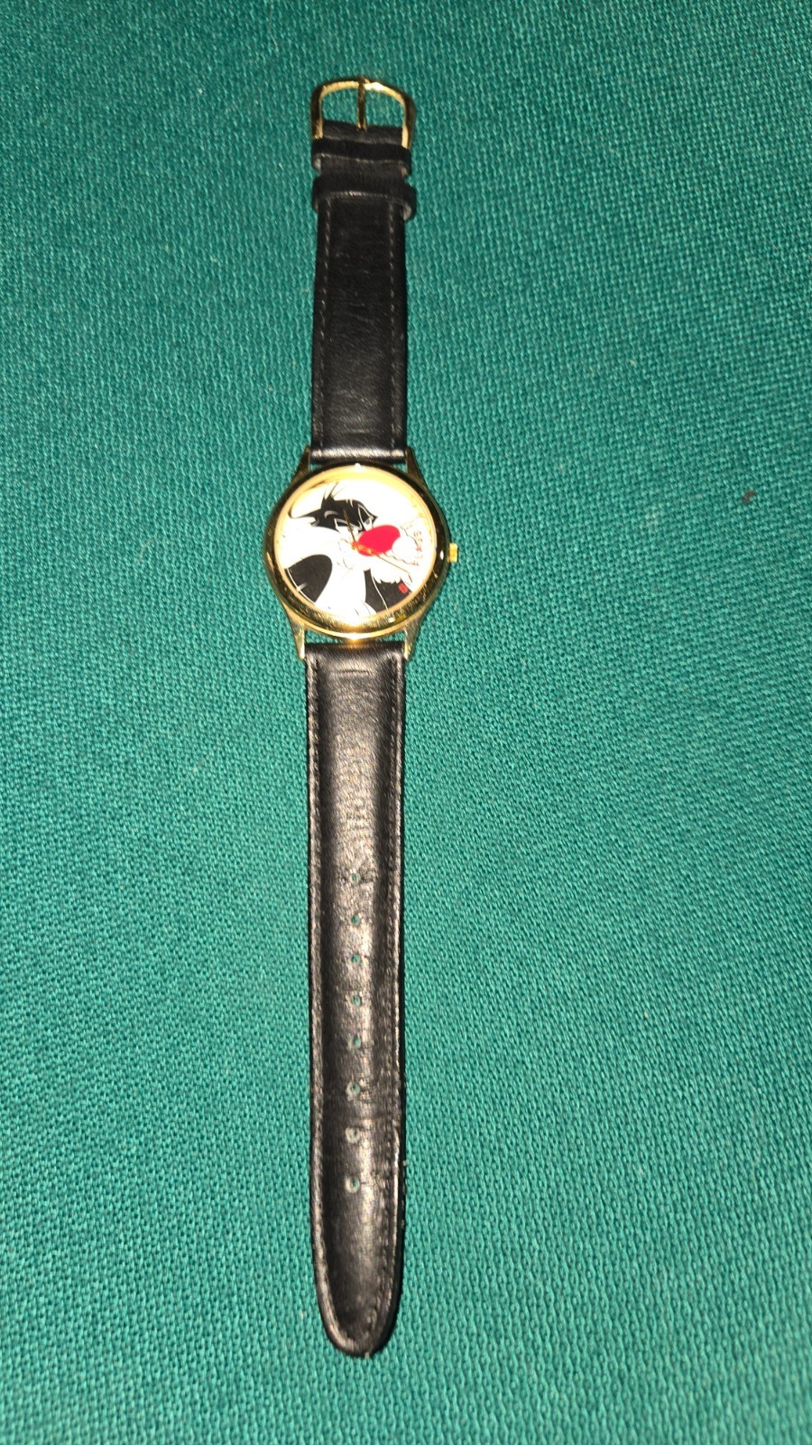 Girls womens 9″ Sylvester Cat Six Flags watch 1997