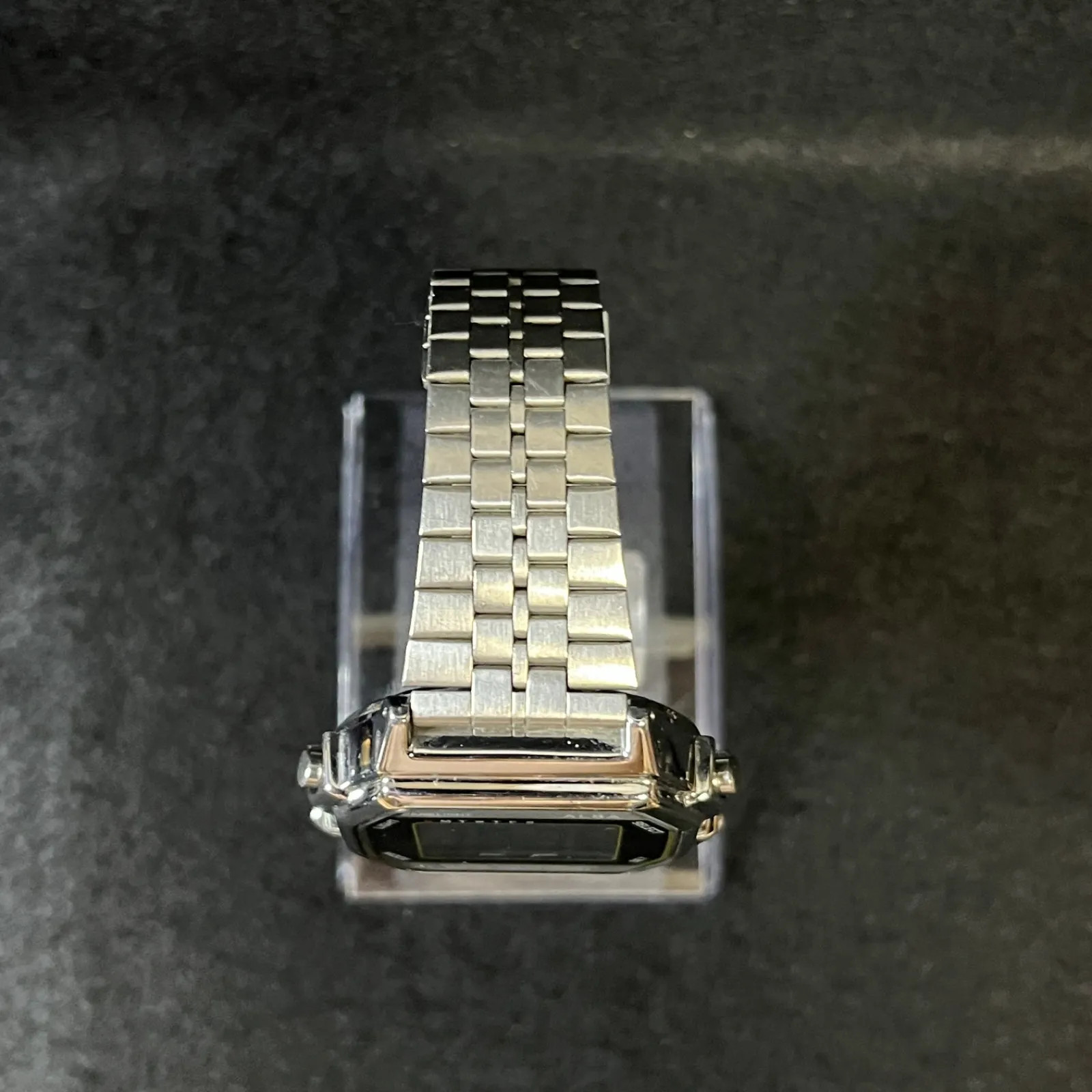 [Working Condition] SEIKO ALBA W136-4A20 Digital Silver Square Watch Y2K – Teste