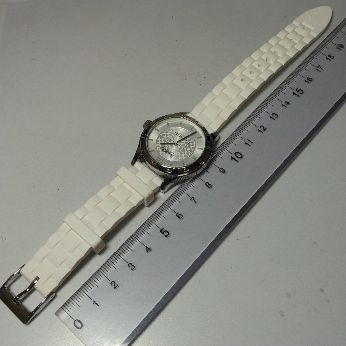 Battery Replacement and Cleaning Completed COACH Quartz Watch 14502525 Rubber Ba