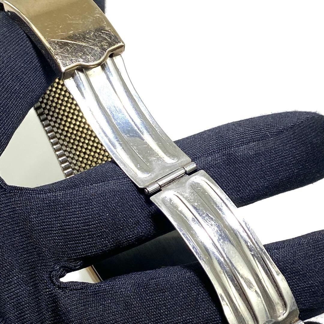 TECHNOS Wristwatch Borazon Quartz Date Display Gold Vintage Authentic From Japan
