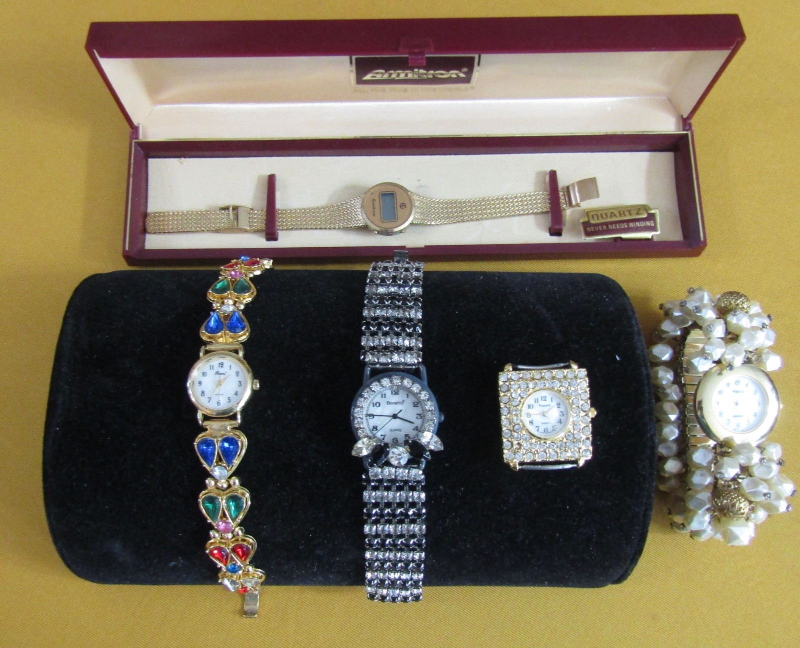 Vintage Watches Lot Of 5 Untested