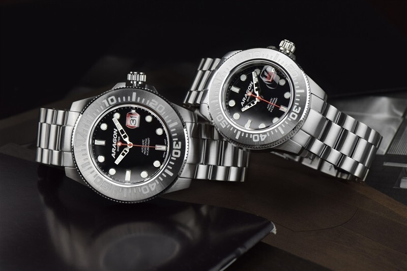 ARAGON A335BLK Divemaster II Automatic 45mm Black 24 Jewels NH35